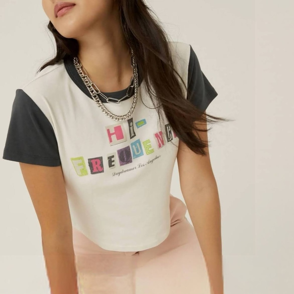 NWT Daydreamer Hi-Frequency Ransom Shrunken Tee